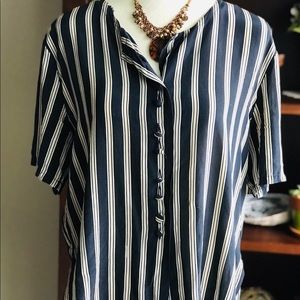 VINTAGE Silk Artisti Italiani Boutique Silk Blouse